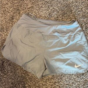 Nike Gray Athletic Shorts Relaxed Fit Performance